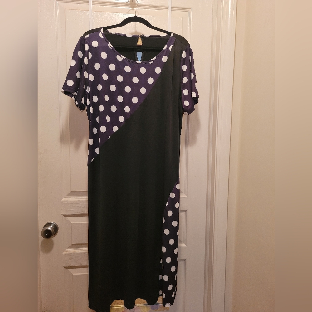 Polka Dot Black and White Dress